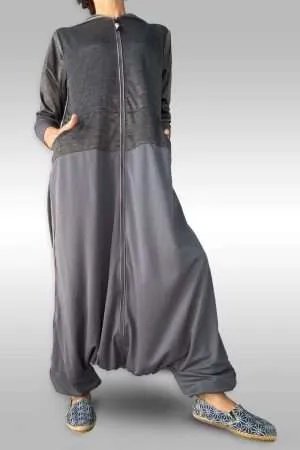 Active Wear Dri-Fit Sports Abaya Gray 5005
